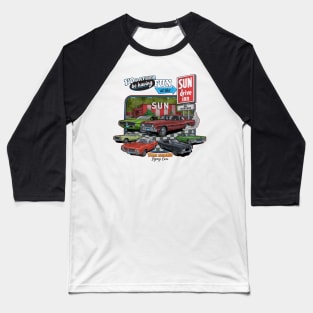 Tom Senko Legacy Cars Sun Drive Inn Baseball T-Shirt